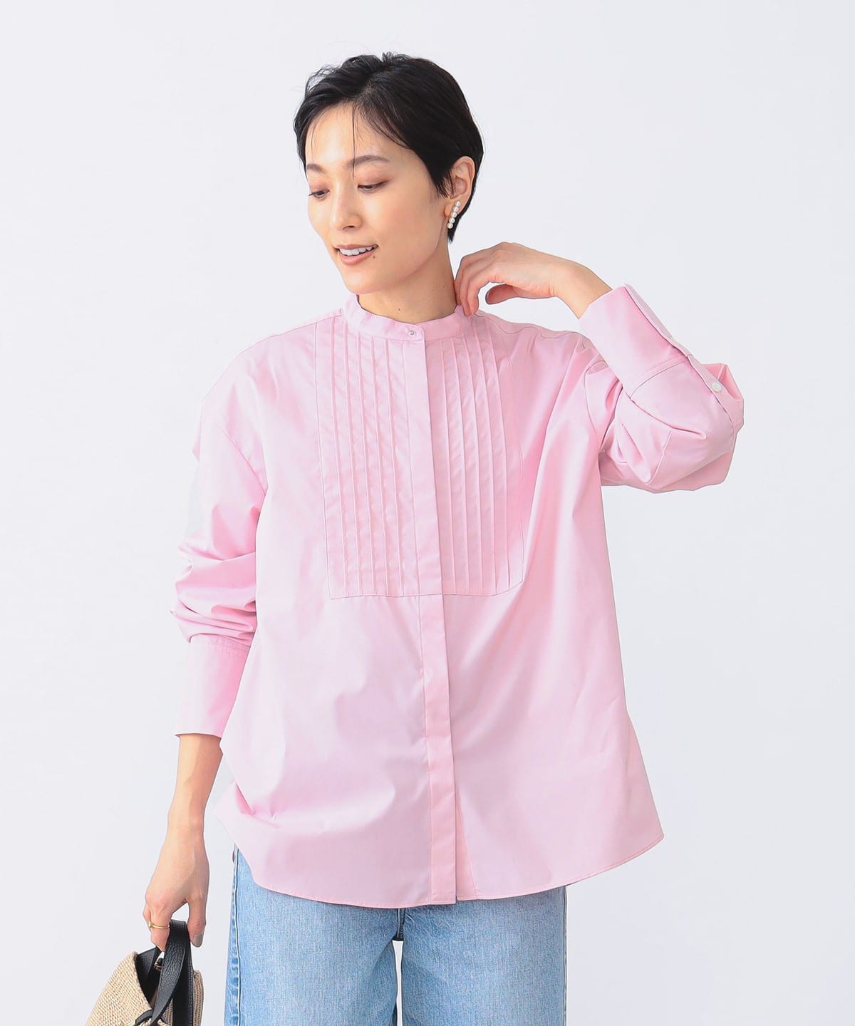 美品 デミルクス ビームス「SEEALL」2,5万円 ピンタックチュニックシャツ