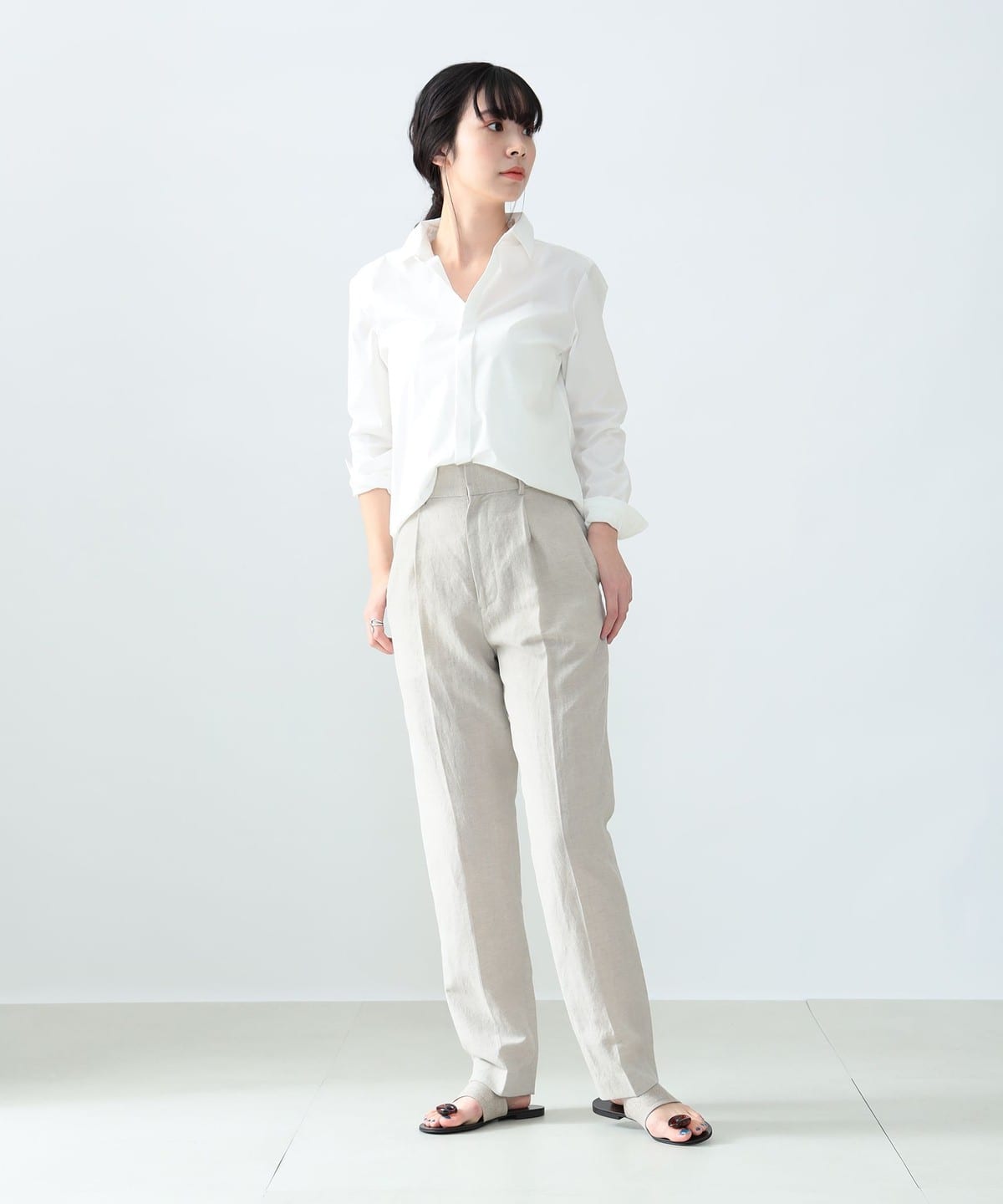 Demi-Luxe BEAMS（デミルクス ビームス）AK+1 / 刺繍 レギュラーカラー 