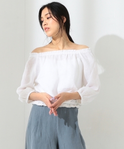 120%LINO / オフショルダー2WAYブラウス
