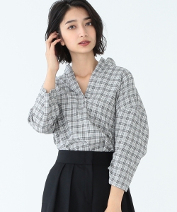 ORIAN / チェック ビッグプルオーバー