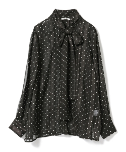 A PUPIL / ドットボウタイ ブラウス