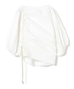 LEE MATHEWS / ソリッド パフスリーブ ブラウス