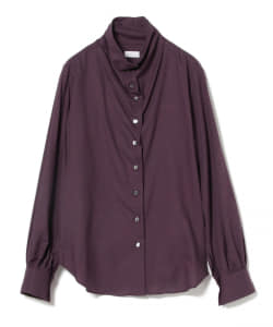 BAGUTTA / ソリッド ハイネックブラウス