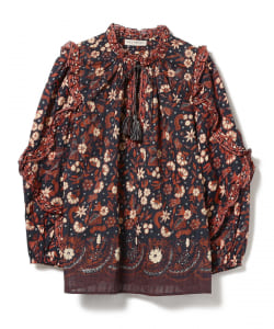 ULLA JOHNSON / マルチフラワー ロングスリーブブラウス