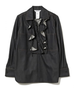 【ショップ限定商品】Max Mara / デニム フリルシャツ