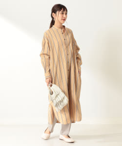 TICCA / 別注 スタンドカラー ビッグ ロングシャツ