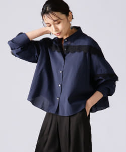 SUPPORT SURFACE / コットンナイロン レース シャツ