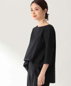 M・fil×EFFE BEAMS / 梳毛 ボートネック ブラウス