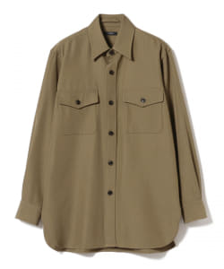 YLEVE / サージ ミリタリーシャツ