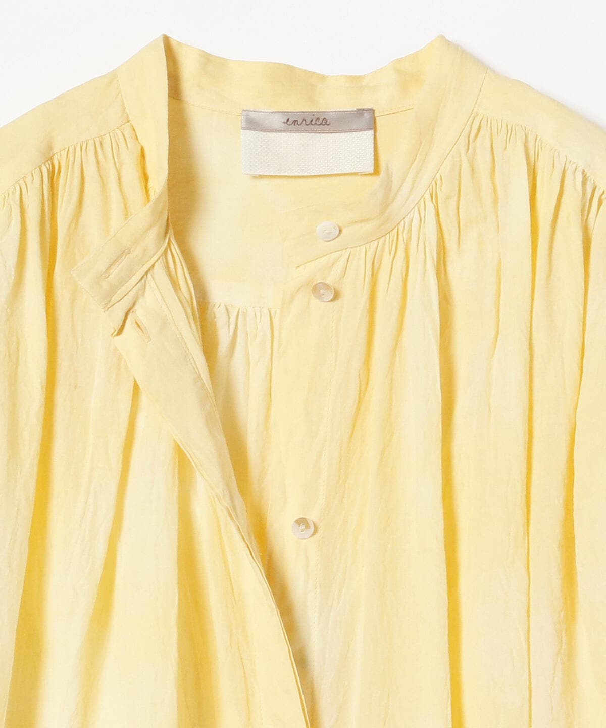 新規購入 enrica コットンオーガンジー 2way blouse WHITE