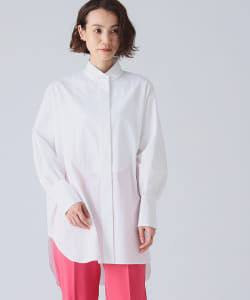 EFFE BEAMS / コットン スタンドネック  シャツ