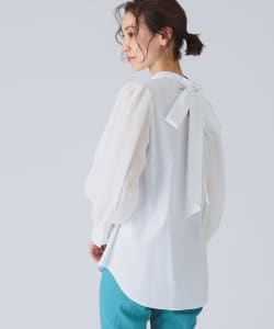 M・fil×EFFE BEAMS / バックリボン ブラウス
