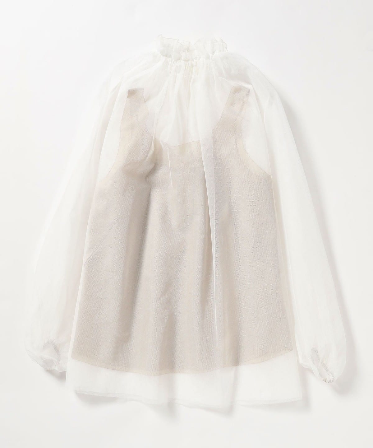 beams EFFE トルコブルーコットンブラウス日本製