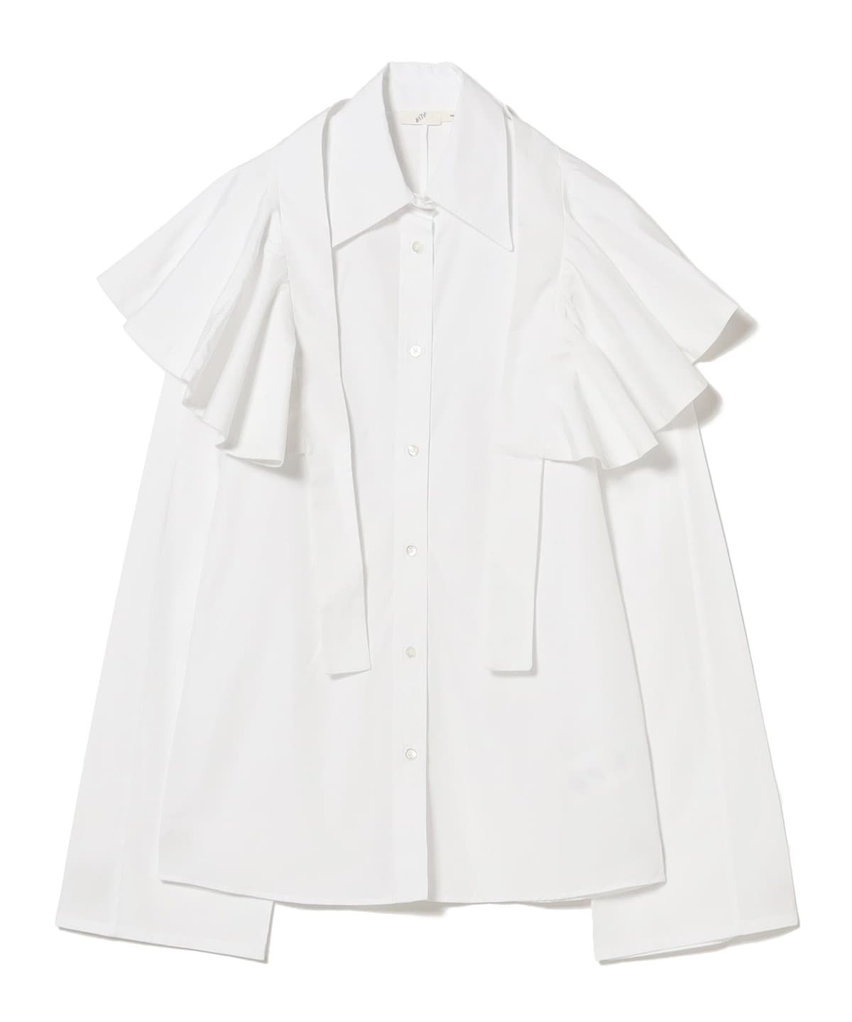 BITE / ペタルショール ブラウス シャツ・ブラウス WOMEN WHITE 6 BITE / ペタルショール ブラウス シャツ・ブラウス WOMEN WHITE 6
