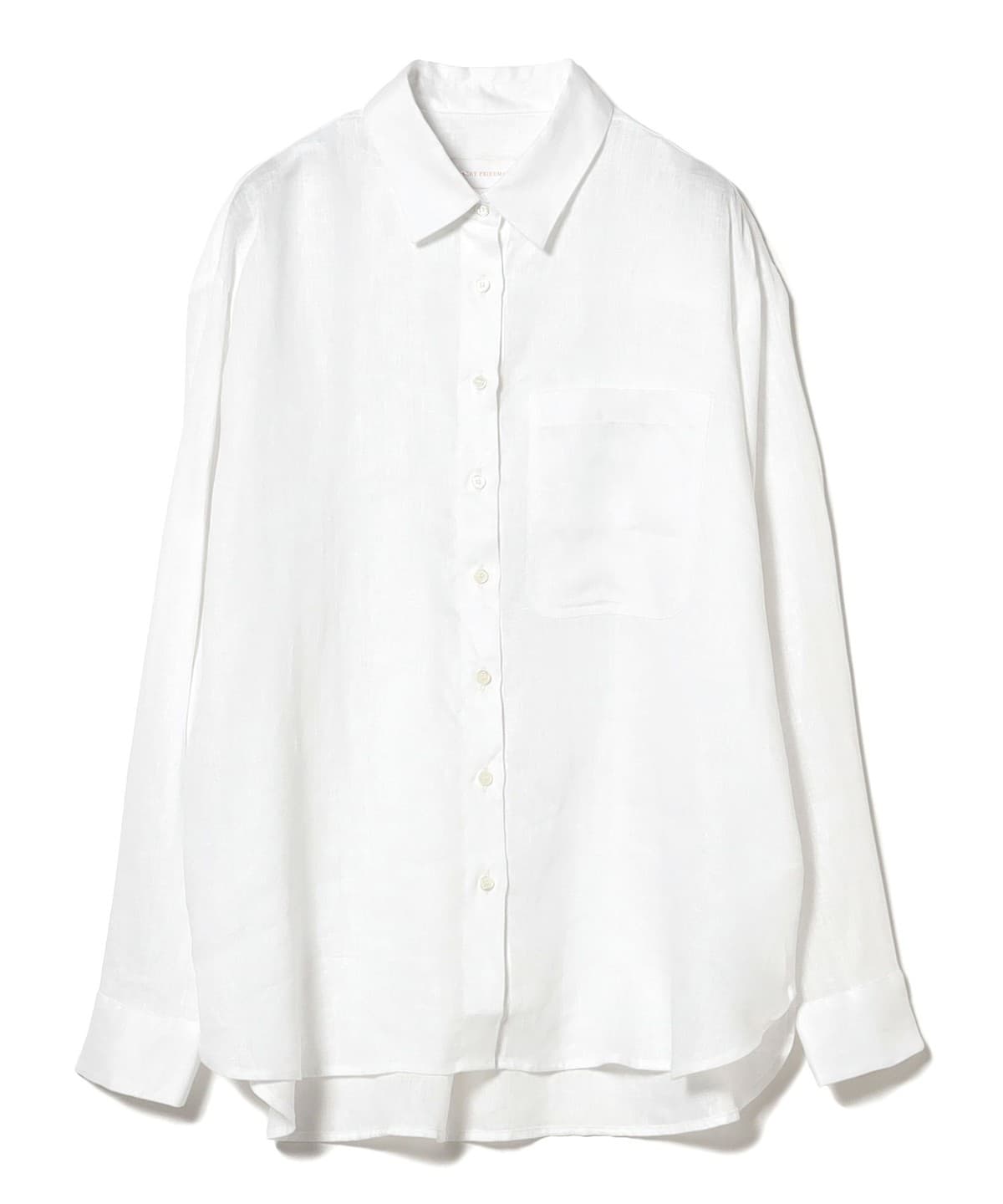 ROBERT FRIEDMAN / PAMYL リネン シャツ シャツ・ブラウス WOMEN WHITE S ROBERT FRIEDMAN / PAMYL リネン シャツ シャツ・ブラウス WOMEN WHITE S