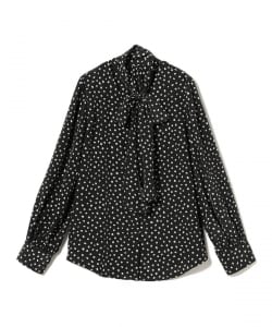 【TIME SALE】Demi-Luxe BEAMS / 女裝 變形圓點 領結 上衣