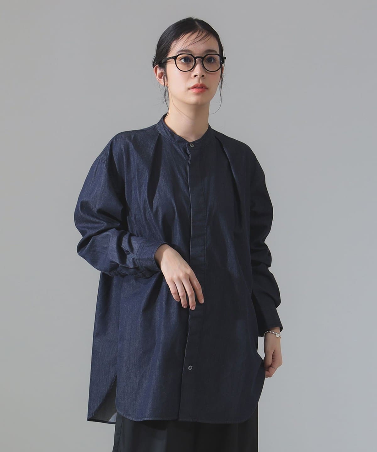 【別注】:colon / ライトデニムシャツ シャツ・ブラウス WOMEN NAVY 1 【別注】:colon / ライトデニムシャツ シャツ・ブラウス WOMEN NAVY 1