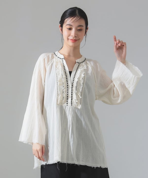 DemiLuxeBEAMS Devotion TWINS ジャカード ブラウス 