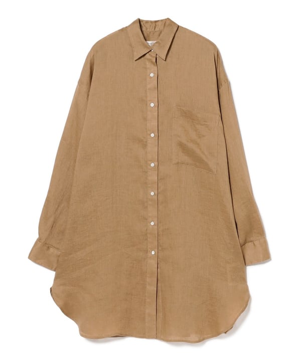 【はこぽす対応商品】 Demi-Luxe BEAMS（デミルクス ビームス）ビーチサイド シャツ .M シャツ+ブラウス(長袖+七分)