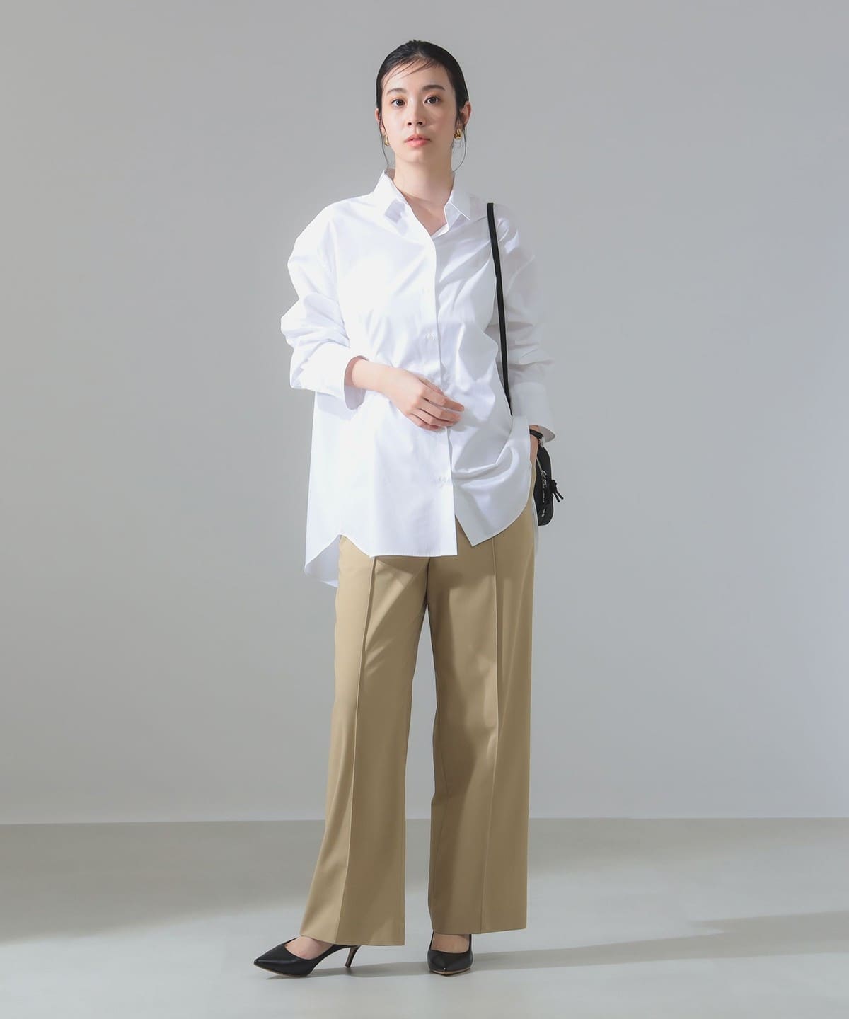Demi-Luxe BEAMS（デミルクス ビームス）2WAY オーバーシャツ〈OFF