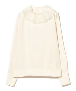 プリーツカラー ブラウス