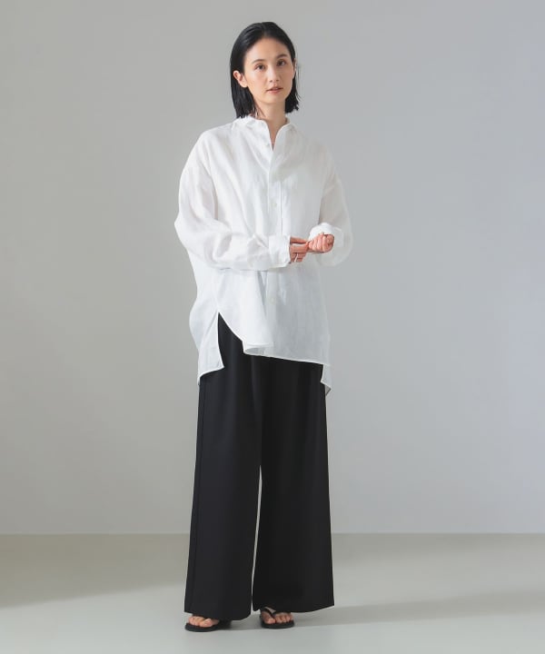 極美品　TICCA Demi-Luxe BEAMS スタンドスクエア シャツ Demi-Luxe BEAMS（デミルクス ビームス）の「TICCA / スタンド