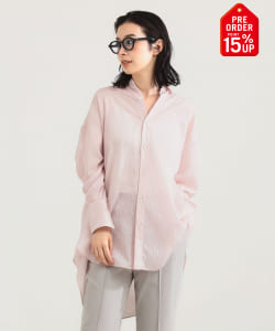 【+15%ポイントUP】AK+1 / シアー ストライプ シャツ