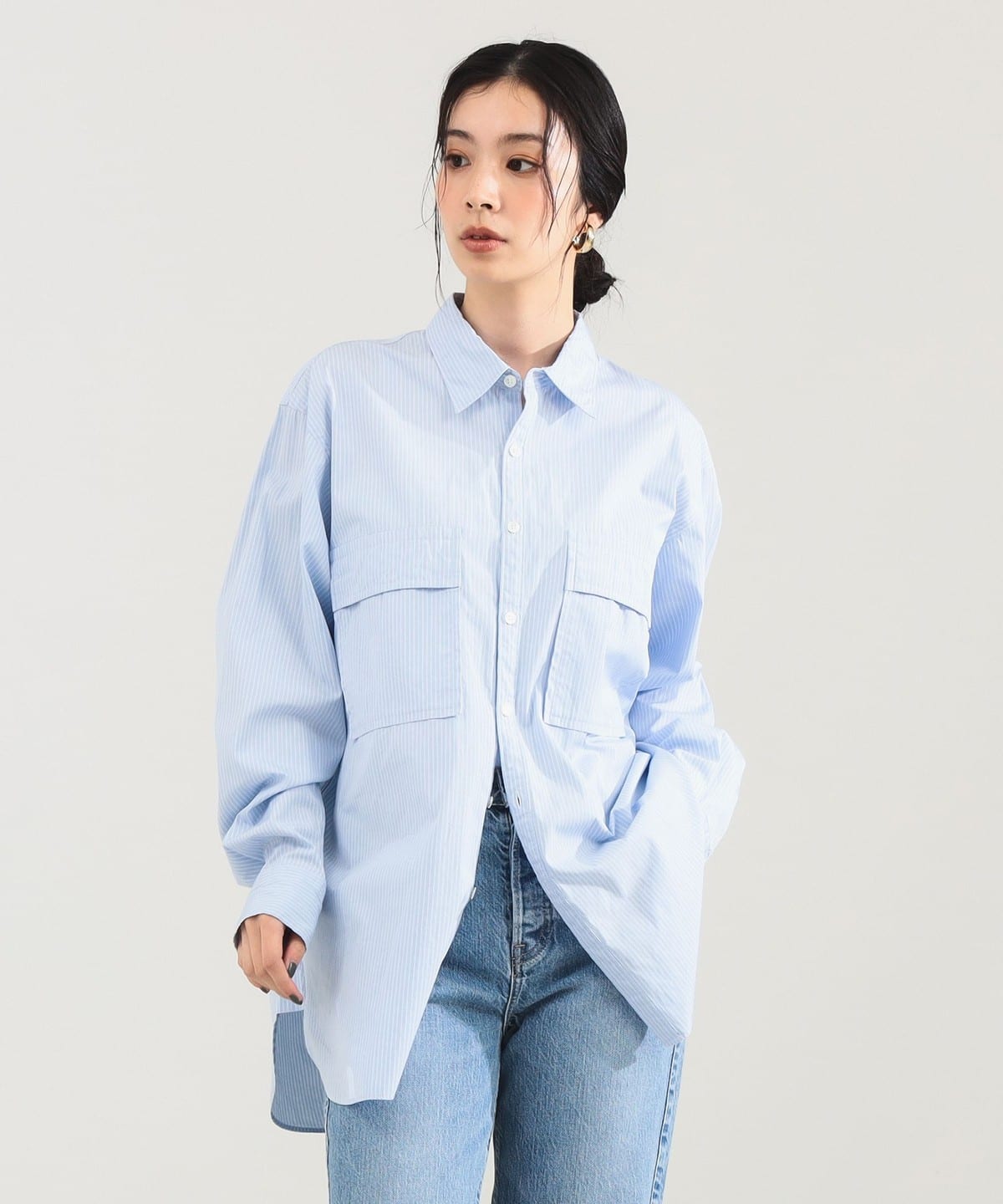 Demi-LuxeBEAMS ストライプリボンシャツ Demi-LuxeBEAMS ストライプリボンシャツ - メルカリ