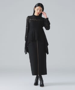 ROOM NO.8 BLACK / コットンレース ブラウス