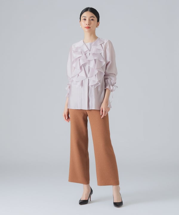 carven★カルヴェン★オーガンジーファブリックブラウス carven☆カルヴェン☆オーガンジーファブリックブラウス - メルカリ