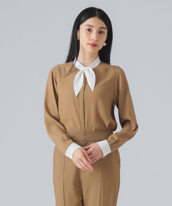 蝴蝶結領帶襯衫Model:H171 B77 W59 H87 Size:38