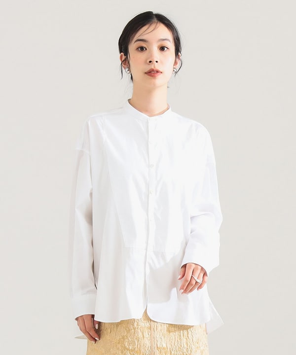 美品▲TICCAティッカ//ビブヨークシャツ ライトブラウン 美品△TICCAティッカ//ビブヨークシャツ ライトブラウン