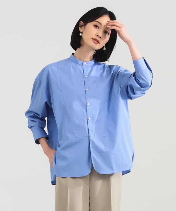 美品　デミルクス　ビームス　 リネン　青　シャツ　ブラウス　デミルクス 楽天市場】TICCA / リネン フレンチスリーブ シャツ Demi-Luxe