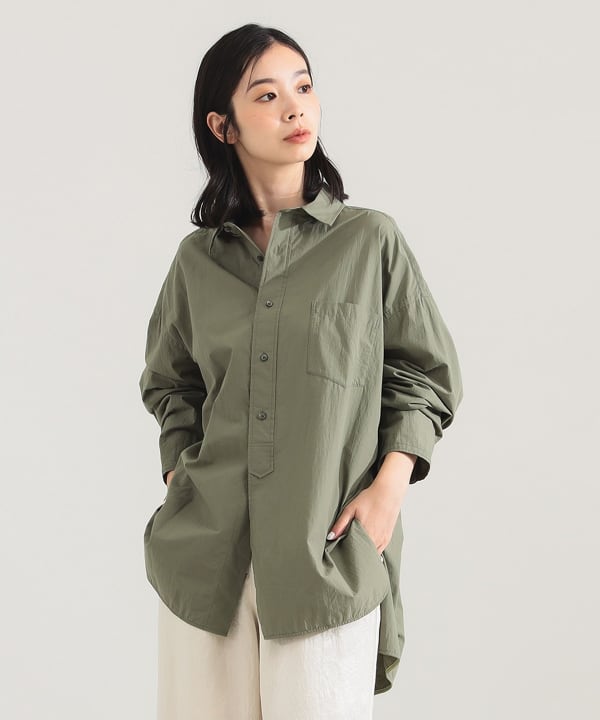 【美品】TICCA コットンスクエアビックシャツ Demi-Luxe BEAMS（デミルクス ビームス）TICCA / コットン