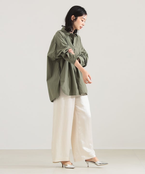 極美品　TICCA Demi-Luxe BEAMS スタンドスクエア シャツ Demi-Luxe BEAMS（デミルクス ビームス）の「TICCA / スタンド