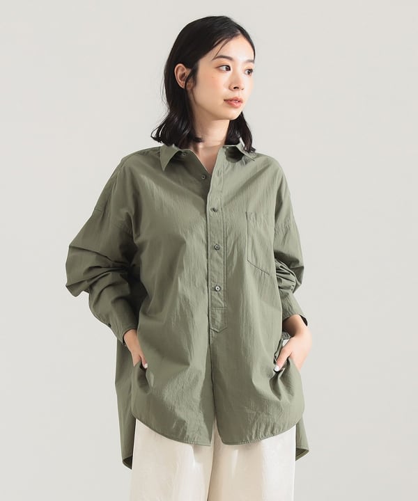 極美品　TICCA Demi-Luxe BEAMS スタンドスクエア シャツ Demi-Luxe BEAMS（デミルクス ビームス）の「TICCA / スタンド