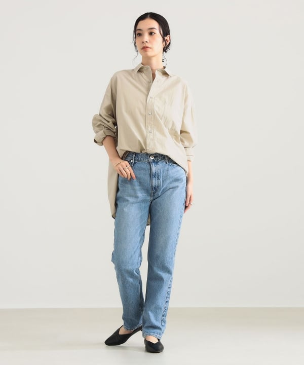 極美品　TICCA Demi-Luxe BEAMS スタンドスクエア シャツ Demi-Luxe BEAMS（デミルクス ビームス）の「TICCA / スタンドスクエア