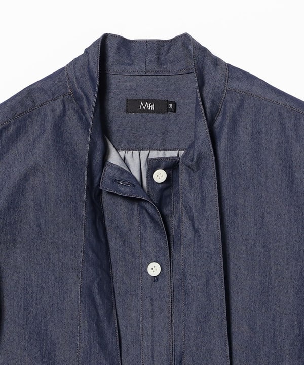 【新品　未使用】M・fil デニムタイ ブラウス　38 EFFE BEAMS（エッフェ ビームス）M・fil / デニムタイ ブラウス