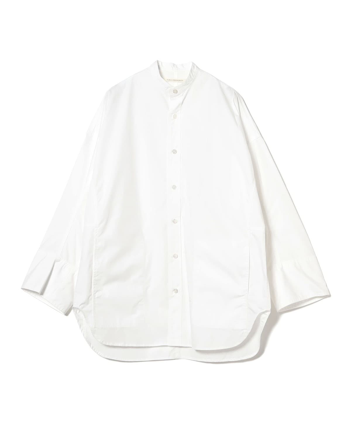 HARUNOBUMURATA / MARION バンドカラー シャツ シャツ・ブラウス WOMEN WHITE 36 HARUNOBUMURATA / MARION バンドカラー シャツ シャツ・ブラウス WOMEN WHITE 36
