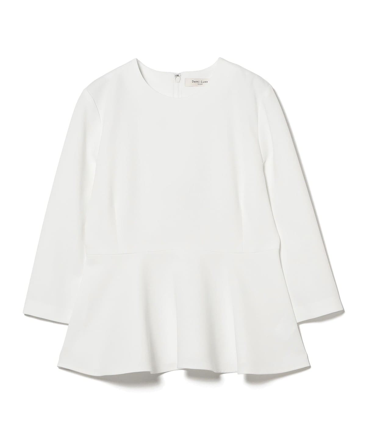 Demi-Luxe BEAMS（デミルクス ビームス）トリアセ ペプラム ブラウス