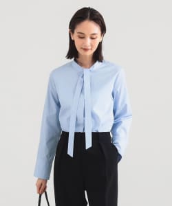 コットン リボンタイ シャツ