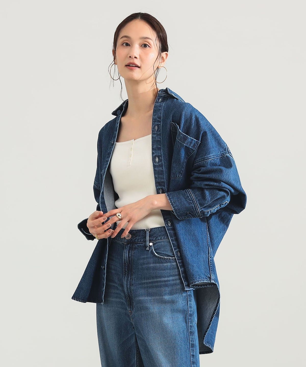 upper heights×Demi-Luxe BEAMS別注デニムジャケット Demi-Luxe BEAMS（デミルクス ビームス）【別注】upper hights / THE