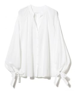 BOURRIENNE PARIS X / ボリュームスリーブ リボン ブラウス