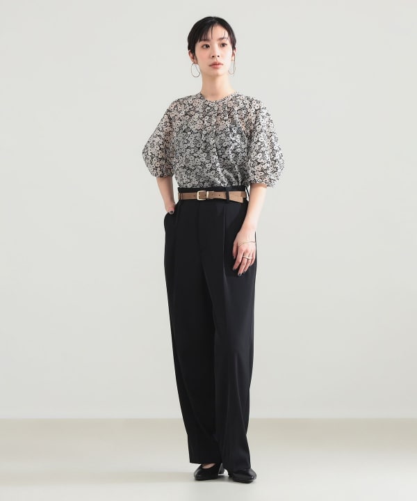 Demi-Luxe BEAMS   ブラウスライトグレー / ONE SIZE Demi-Luxe BEAMS Demi-Luxe BEAMS Lantern Sleeve Pullover (Shirts