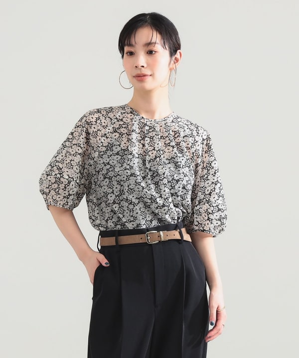 Demi-Luxe BEAMS   ブラウスライトグレー / ONE SIZE Demi-Luxe BEAMS Demi-Luxe BEAMS Lantern Sleeve Pullover (Shirts