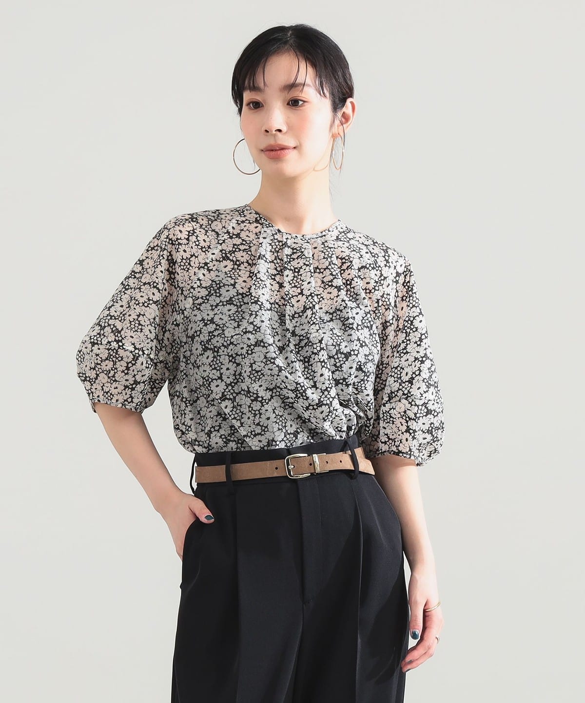 Demi-Luxe BEAMS Demi-Luxe BEAMS Lantern Sleeve Pullover (Shirts