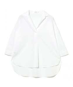 BARBA NAPOLI / コットン 3/4スリーブ スキッパー シャツ