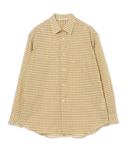 AURALEE / AIRY LIGHT COTTON CHECK SHIRT
