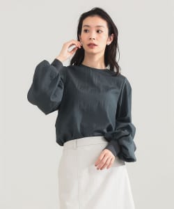 【+10%ポイントUP】AK+1 / クルーネック リブ ブラウス