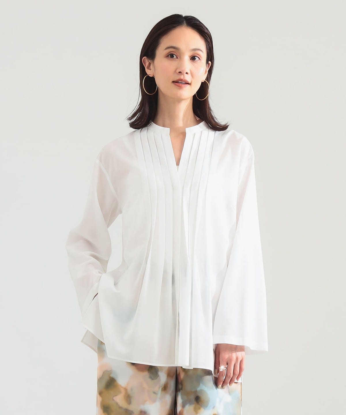 ★新品2021FWタグあり★Demi-Luxe BEAMS プリーツブラウス Demi-Luxe BEAMS（デミルクス ビームス）プリーツ ノースリーブ プル